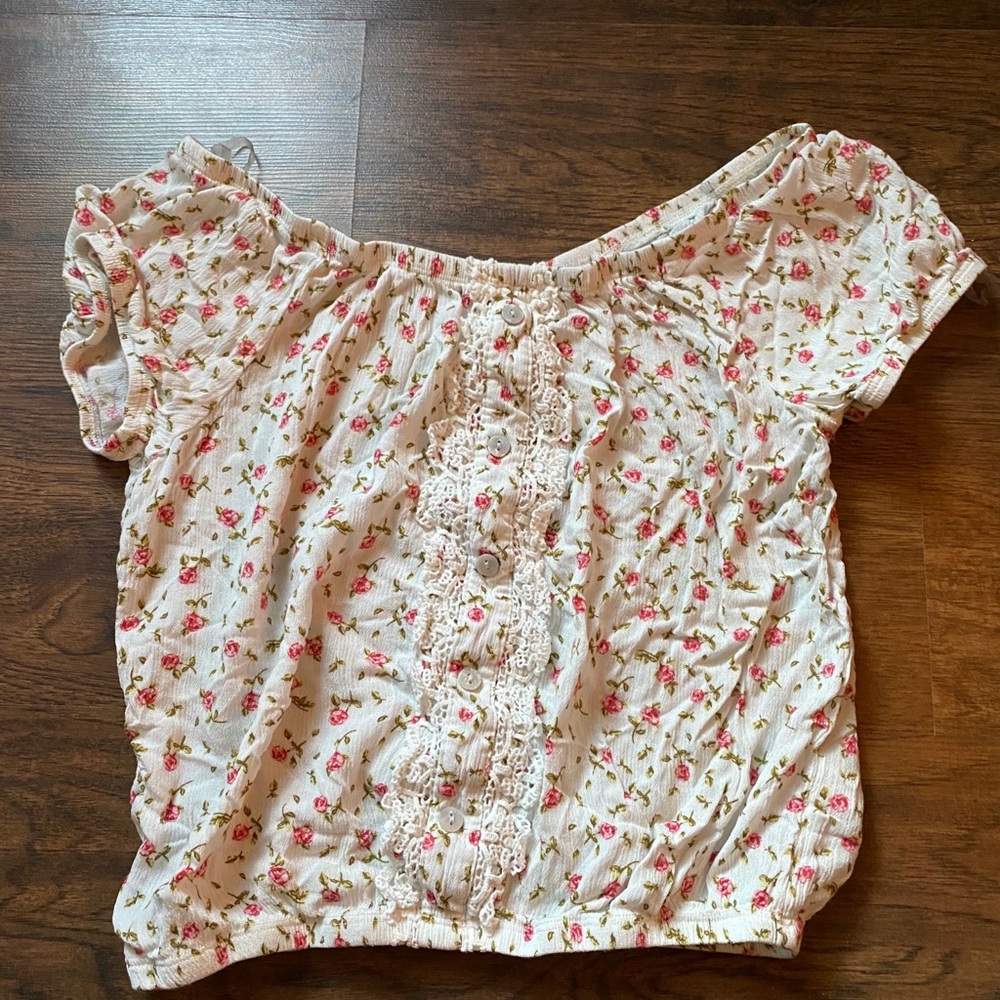 Adorable Off The Shoulder Crop Top